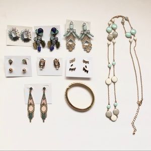 ✨SALE✨Aqua and Ivory jewelry bundle